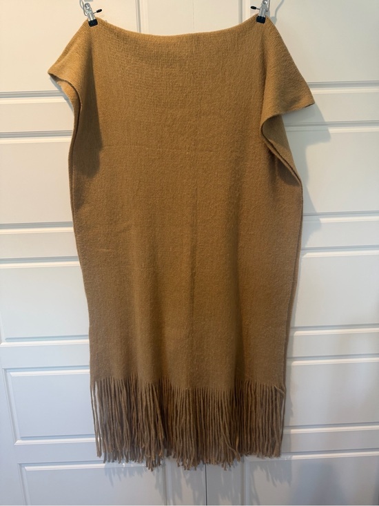 Free People Accessories - Free People OverSized Chestnut Brown Fringe Blanket Scarf Multi Use Knit